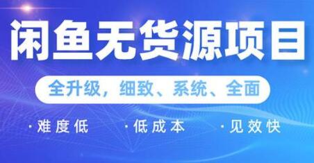 闲鱼无货源项目2.0，0基础玩转闲鱼价格差，轻松月入过万元