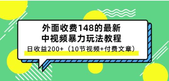 祖小来《中视频项目保姆级实战教程》视频讲解，实操演示，日收益200+