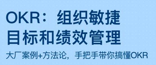 OKR《组织敏捷目标和绩效管理》带你搞懂OKR